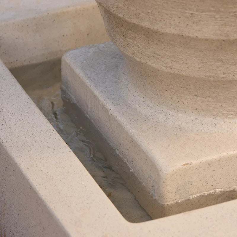 Onde Sand Urn Water Feature with Modern Textured Design