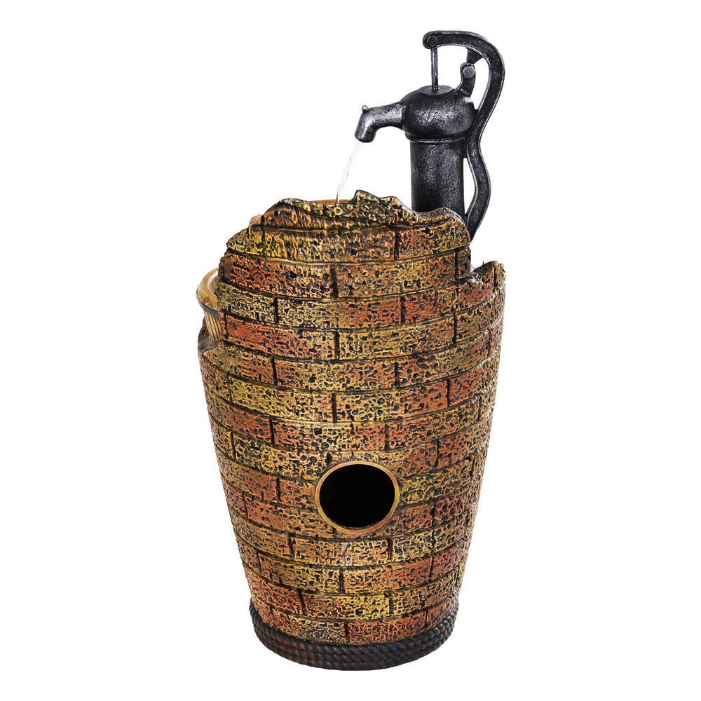 Rustic Solar powered cascading Water Feature