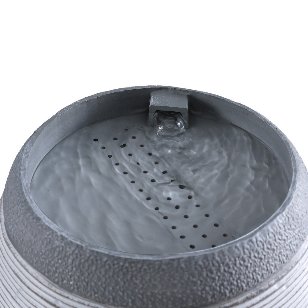 Modern Solar Wall water Feature with Artistic Sculptural Design