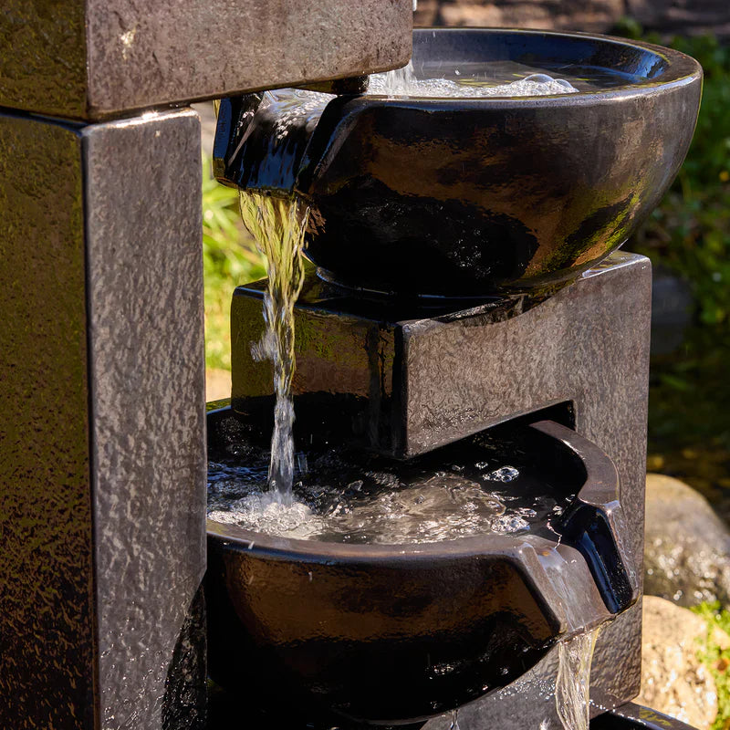 Cascading Heritage Modern Tiered Garden Water Feature