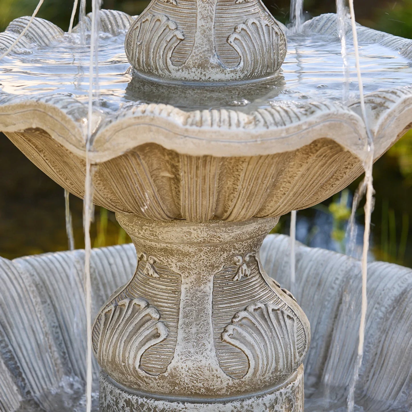 Fleur Decorative Tiered Garden Water Fountain Feature
