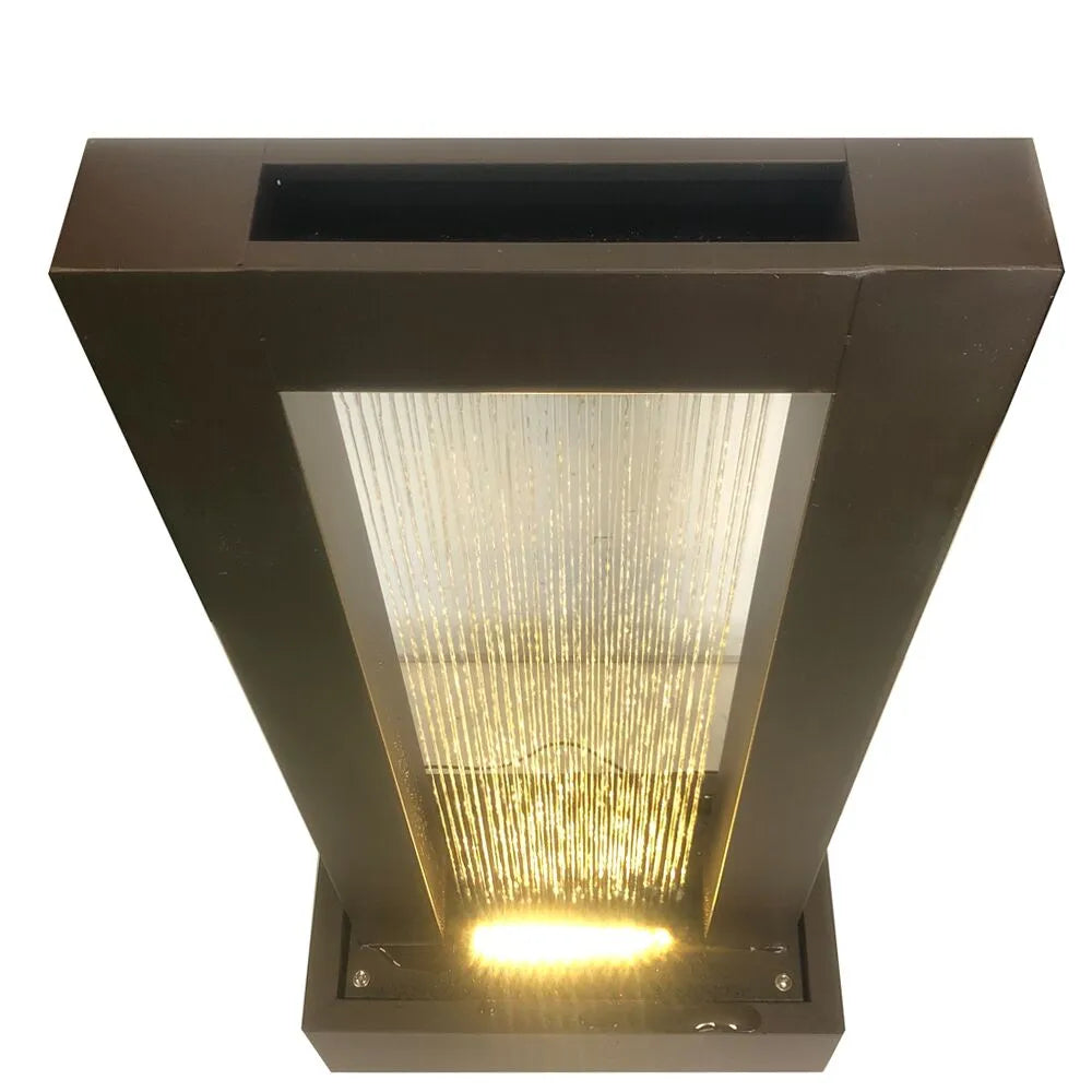 Modern Minimalist LED Lighting Water Feature