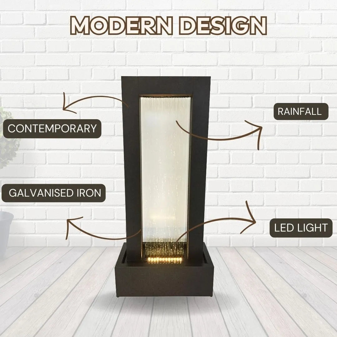 Modern Minimalist LED Lighting Water Feature