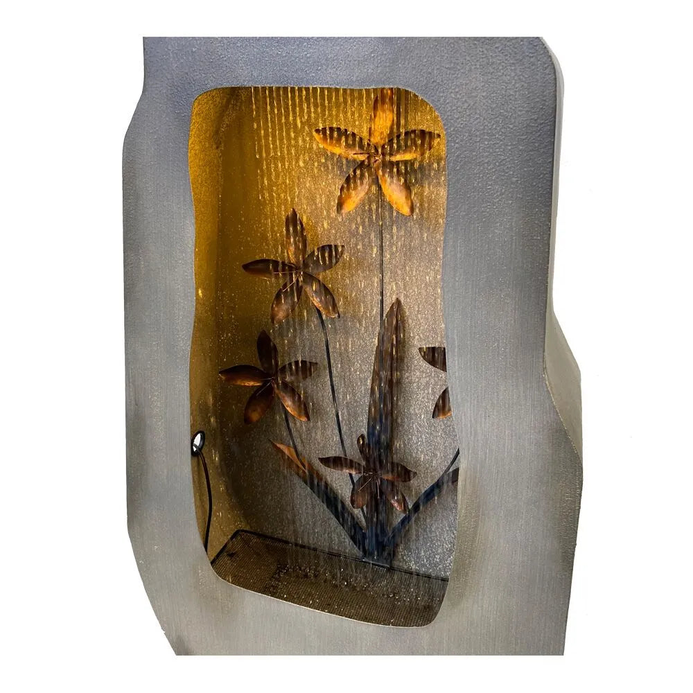 Abstract Rain Curtain LED Lighting Flower Water Feature