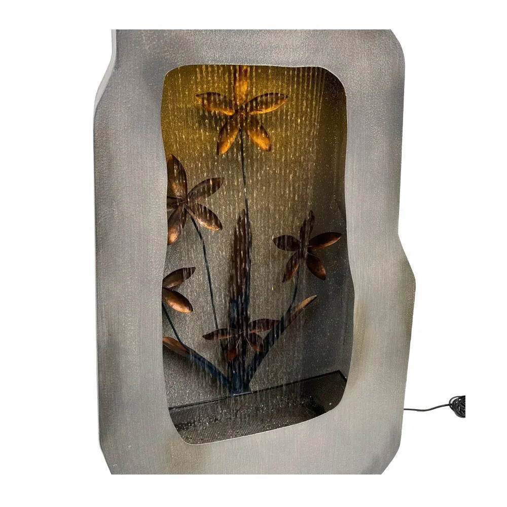 Abstract Rain Curtain LED Lighting Flower Water Feature