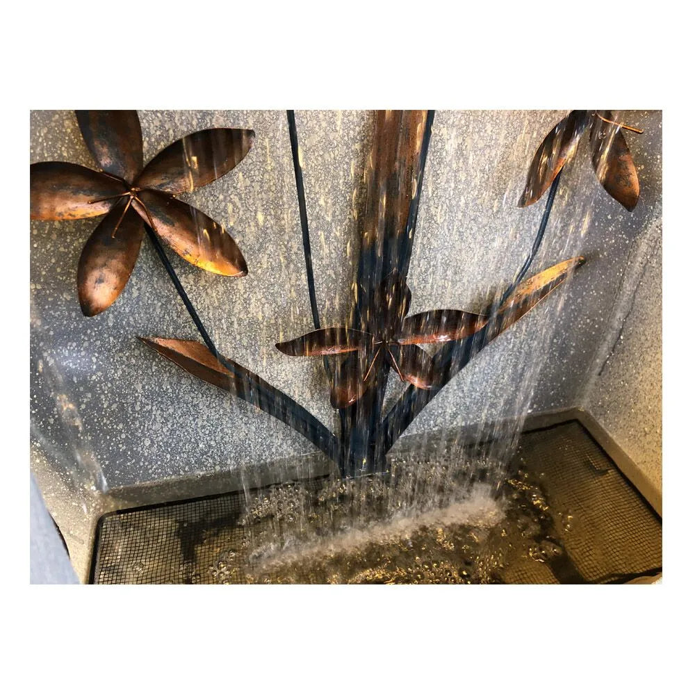 Abstract Rain Curtain LED Lighting Flower Water Feature