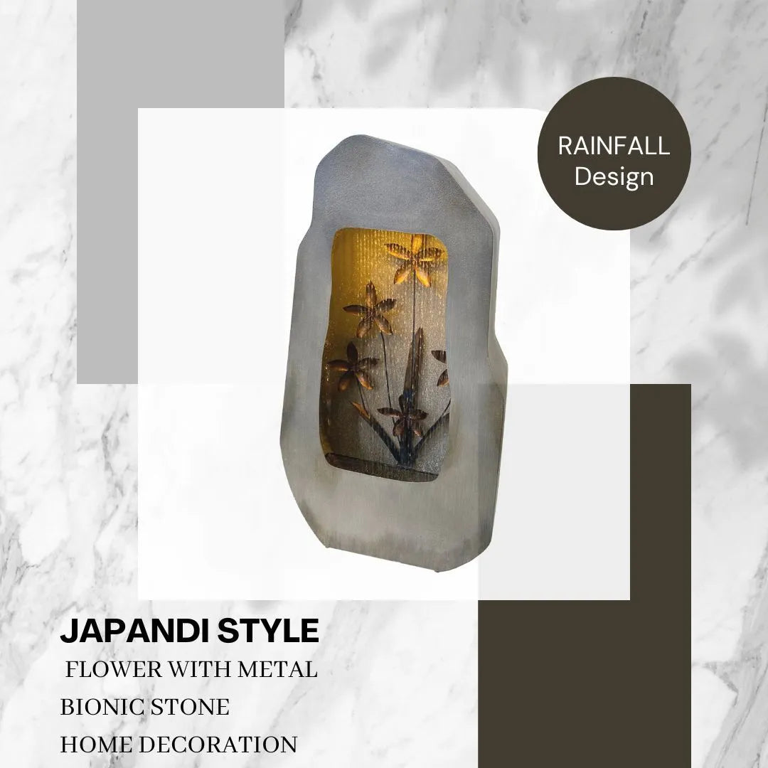 Abstract Rain Curtain LED Lighting Flower Water Feature