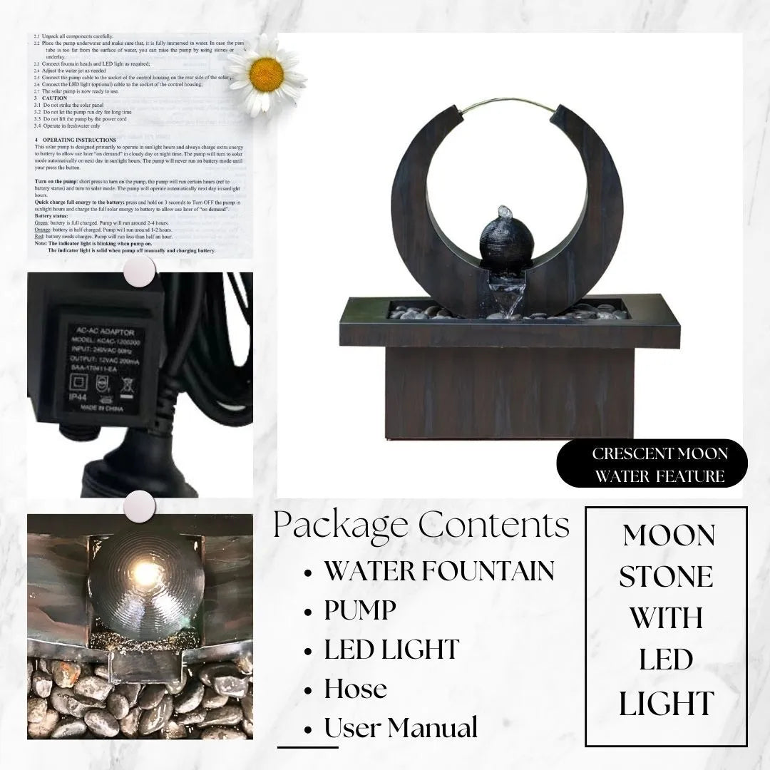 Modern Abstract Sphere Water Feature