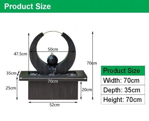 Modern Abstract Sphere Water Feature