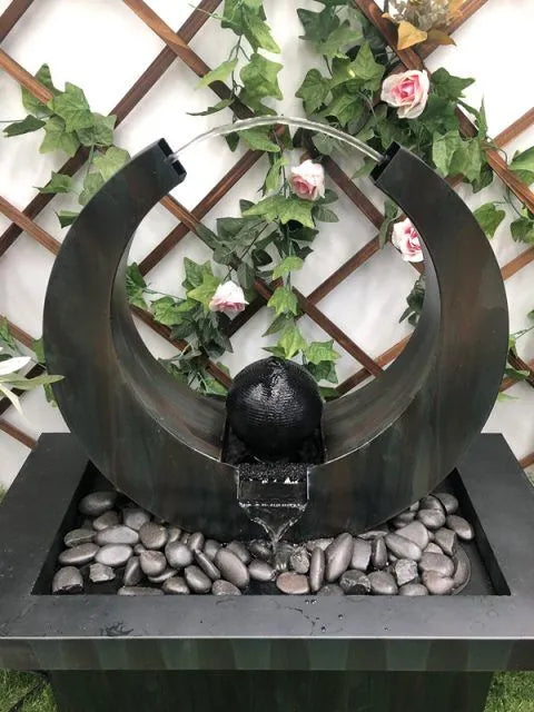 Modern Abstract Sphere Water Feature
