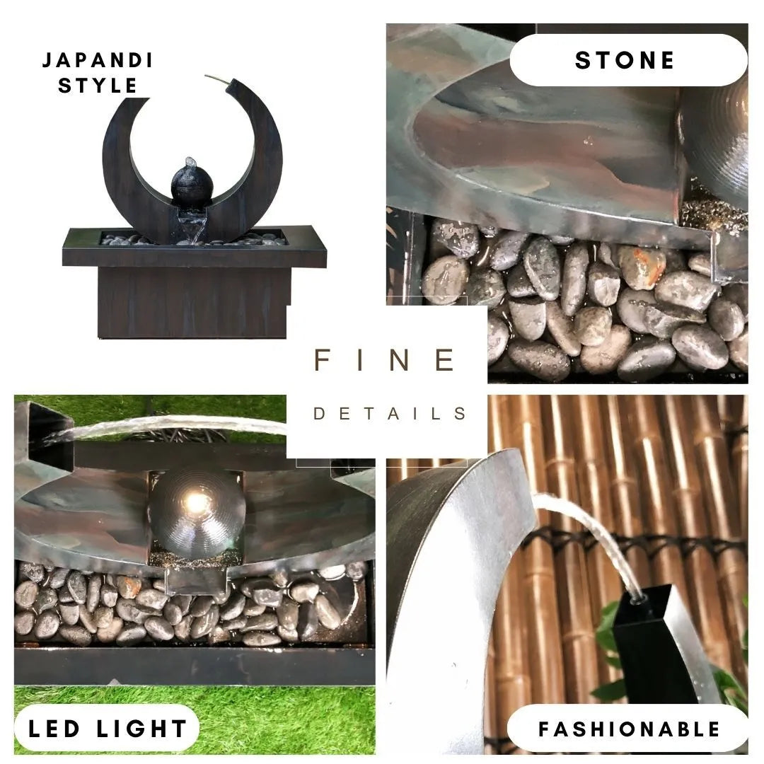 Modern Abstract Sphere Water Feature