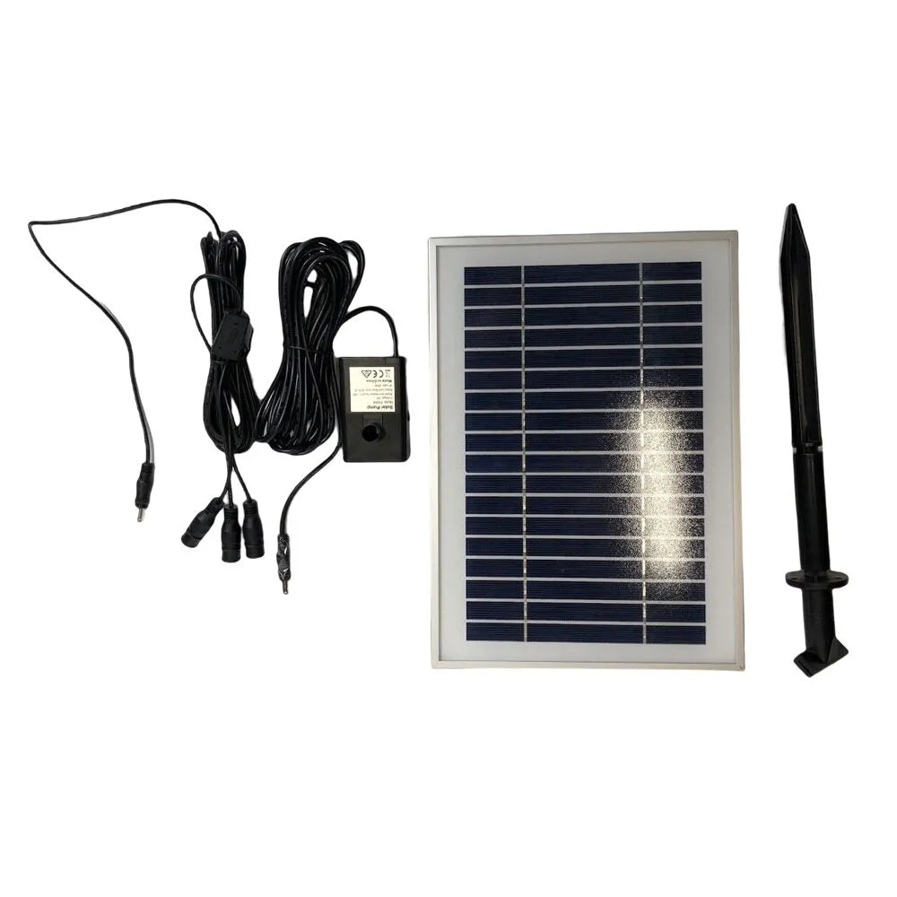 Solar Cascading Rock Water Feature with LED lighting