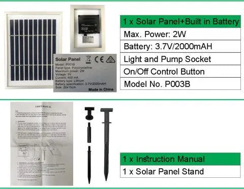 Solar powered Buddha LED Light Water Feature