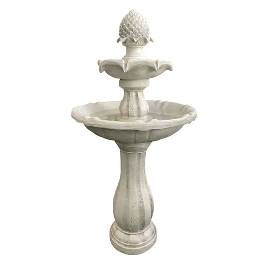 Solar Two Tier Bird Bath Water Feature