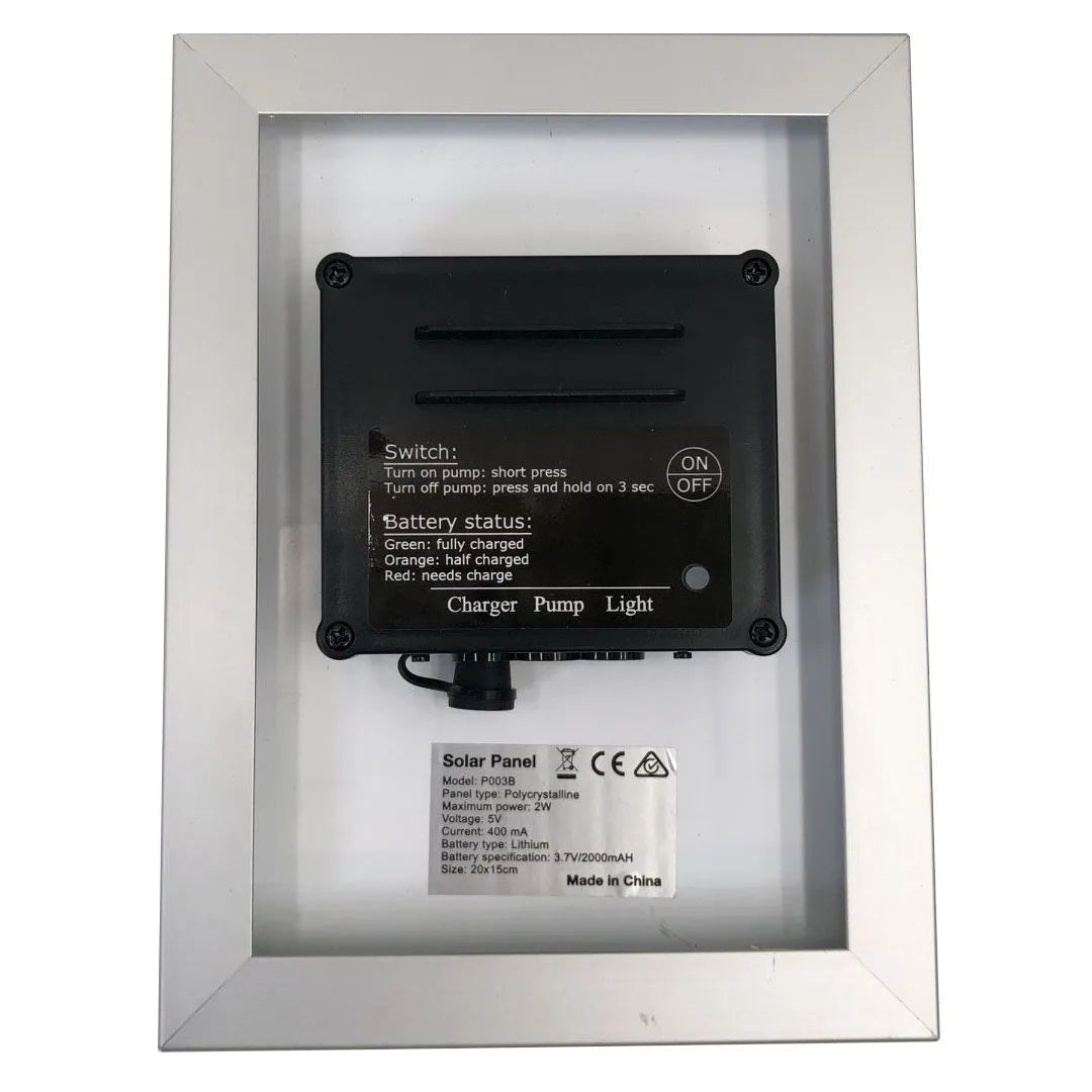 Solar Sphere Pedestal Water Feature with LED Light