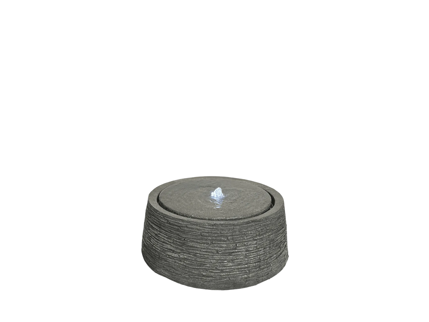 Bubbling Stone Finish LED Light Water Feature