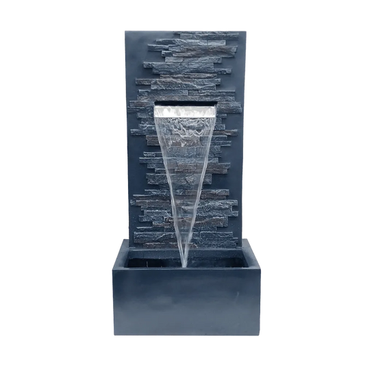 Meliora Stone Finish LED Light Wall Water Feature