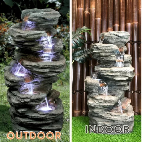 Driftora Rock Cascading LED Light Water Feature