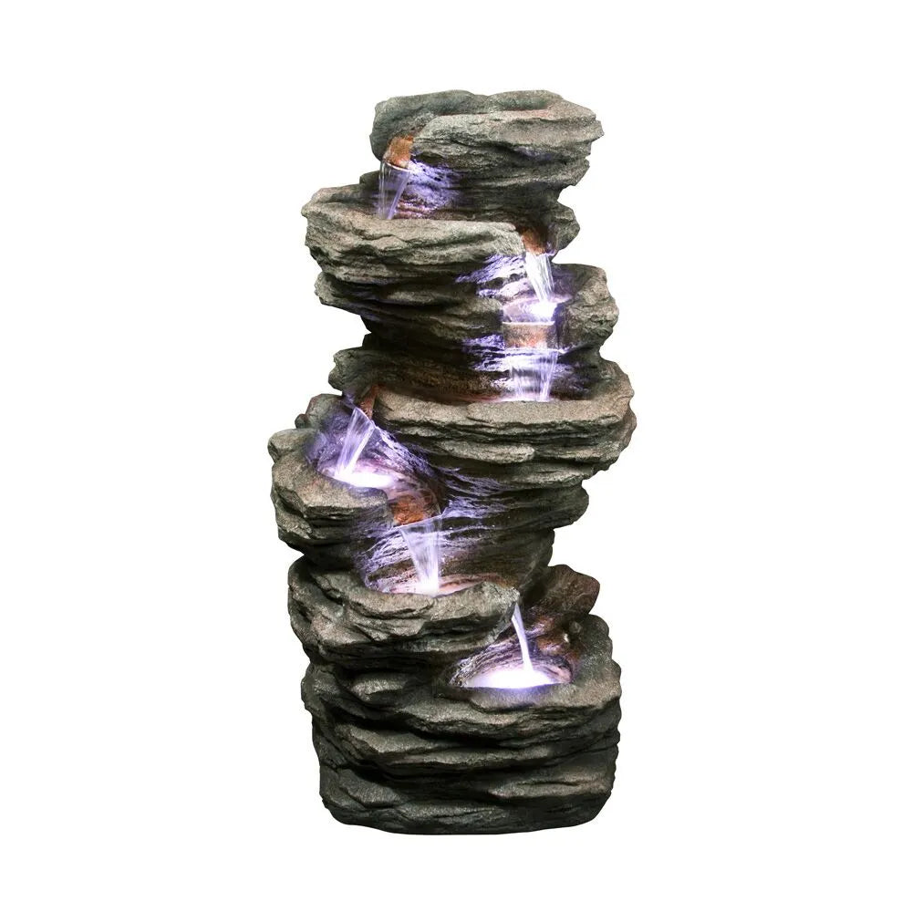 Driftora Rock Cascading LED Light Water Feature