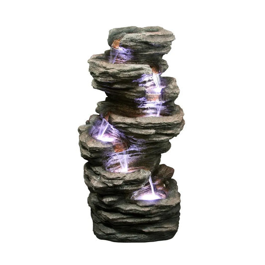 Driftora Rock Cascading LED Light Water Feature