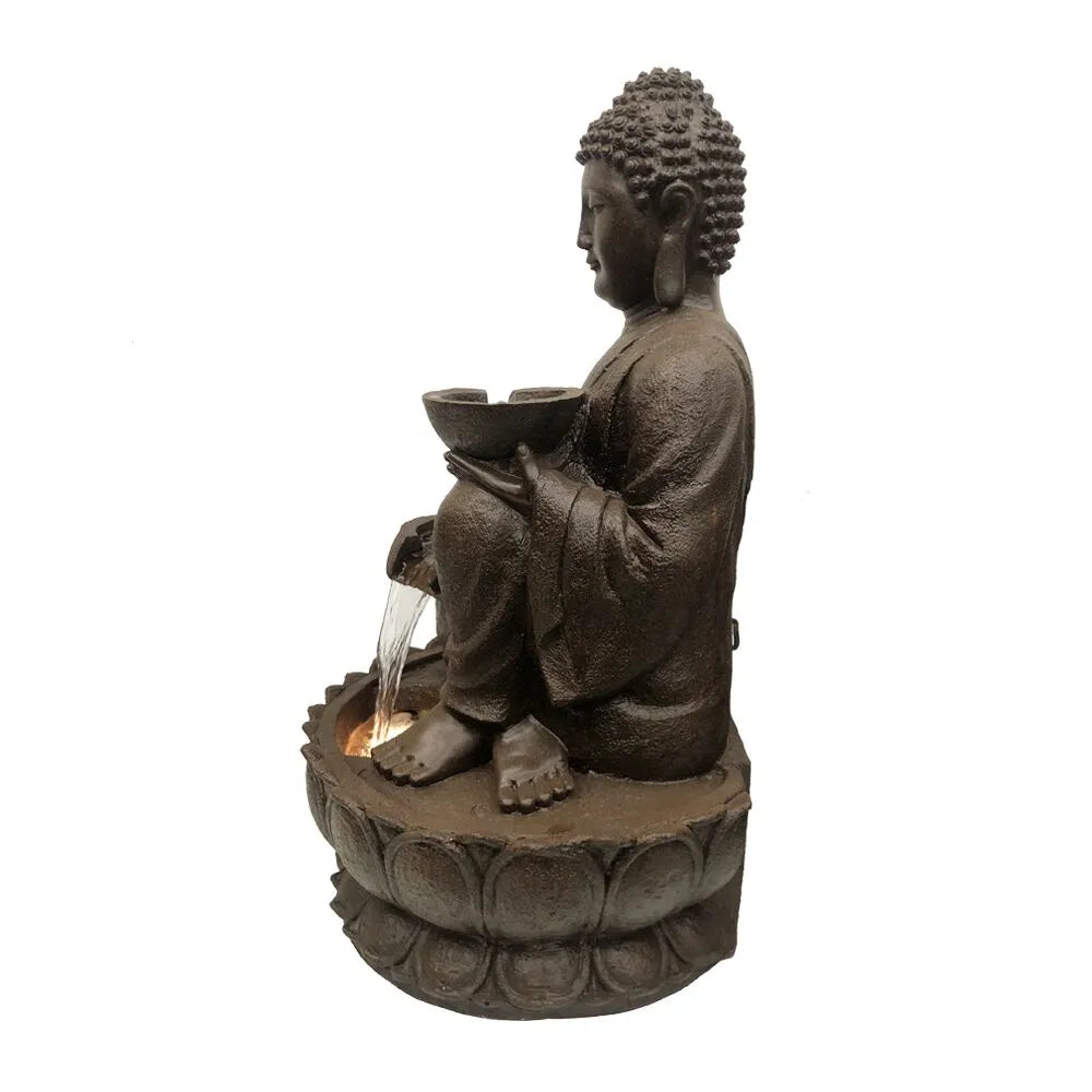 Buddha Cascading Bowls LED Light Water Feature