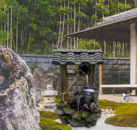 Antique Wishing Well LED Water Feature with Bucket