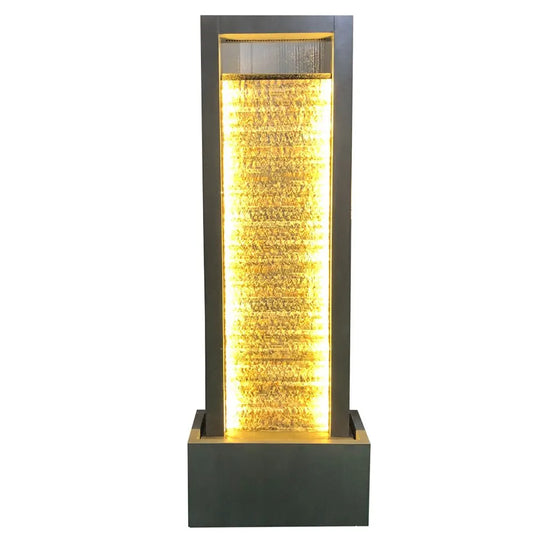 Modern LED Illuminated Rain Curtain Fountain