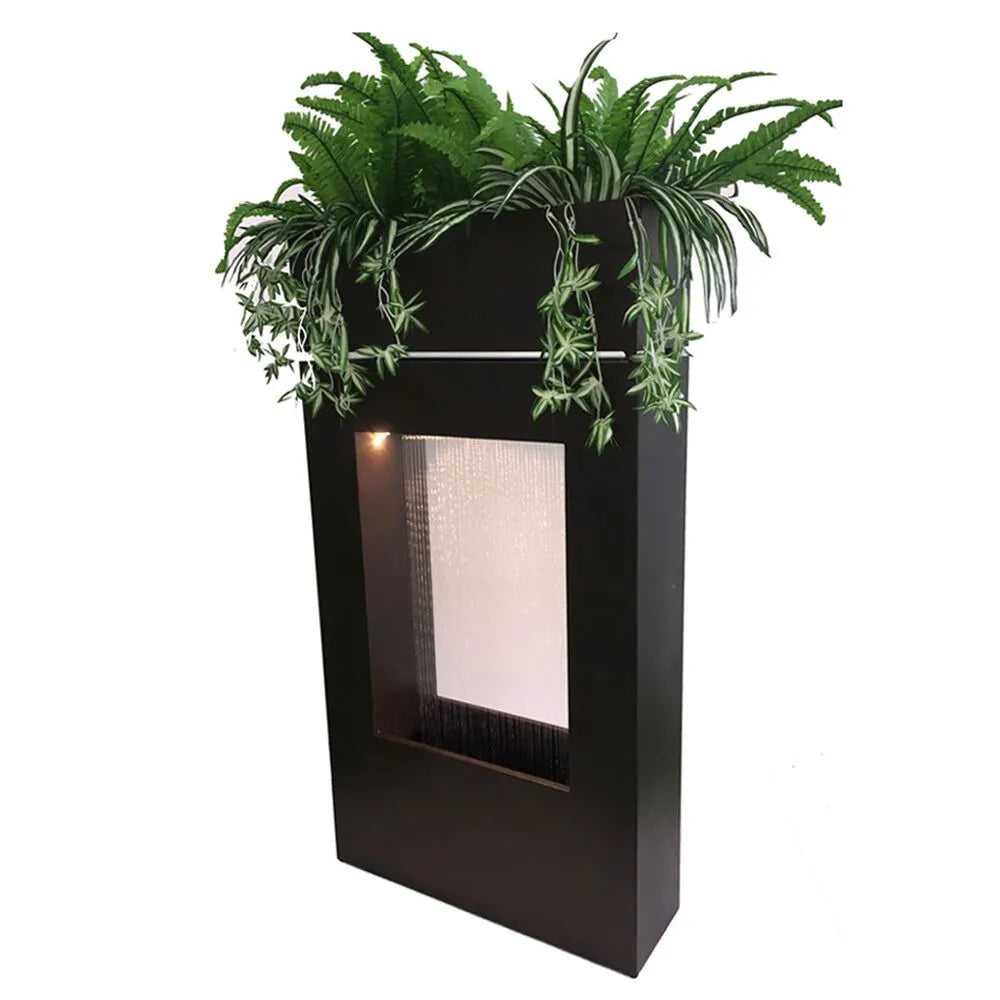 Modern Rain Curtain Water Feature with LED Light