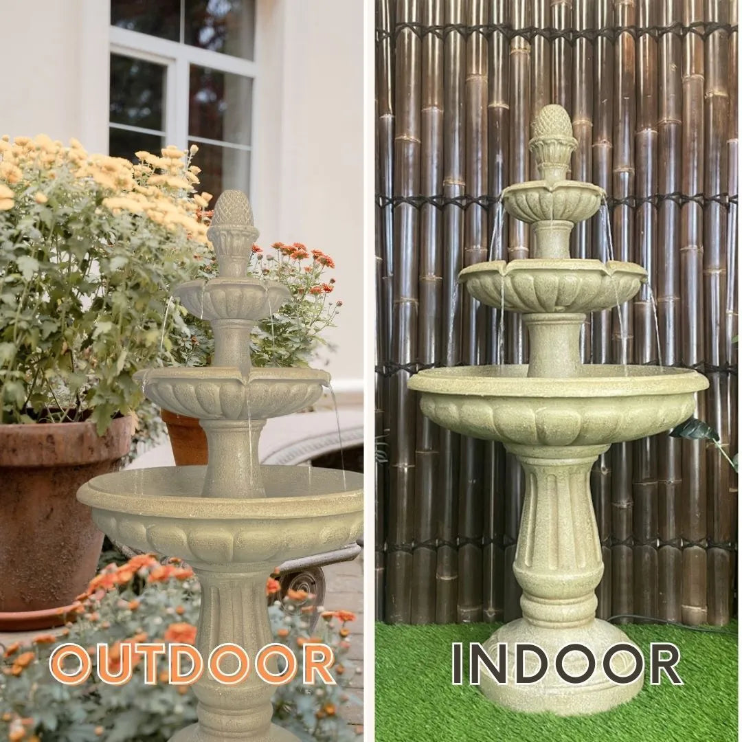 Elegant 3 Tier Birdbath Water Feature