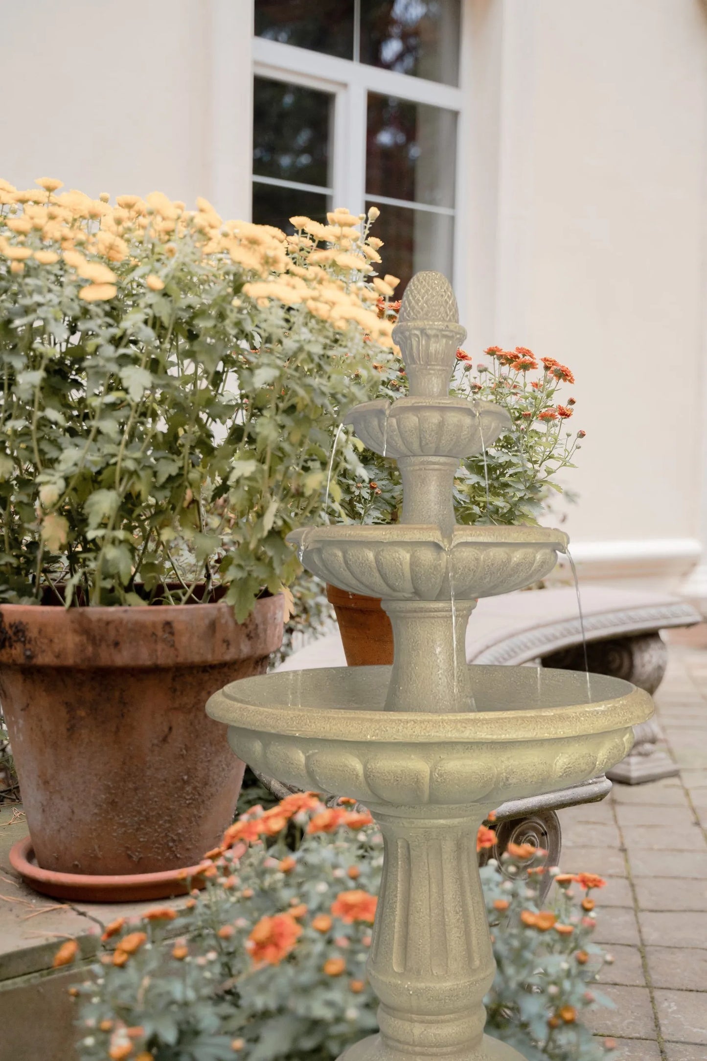 Elegant 3 Tier Birdbath Water Feature