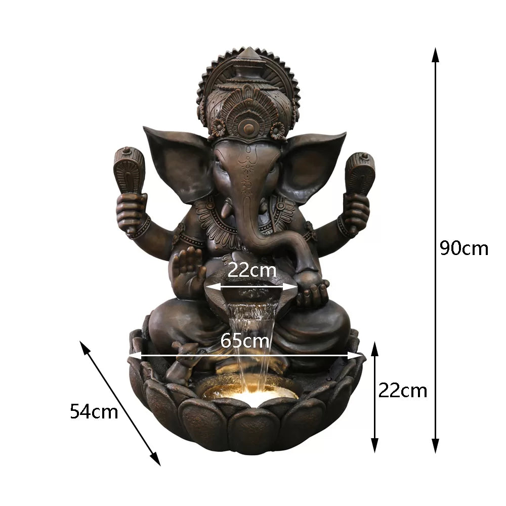 Ganesha Water Feature With LED Light