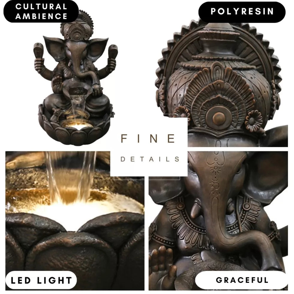 Ganesha Water Feature With LED Light
