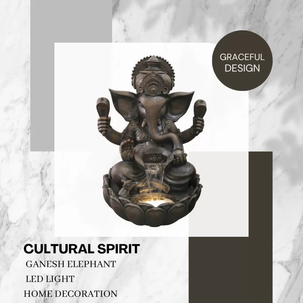 Ganesha Water Feature With LED Light