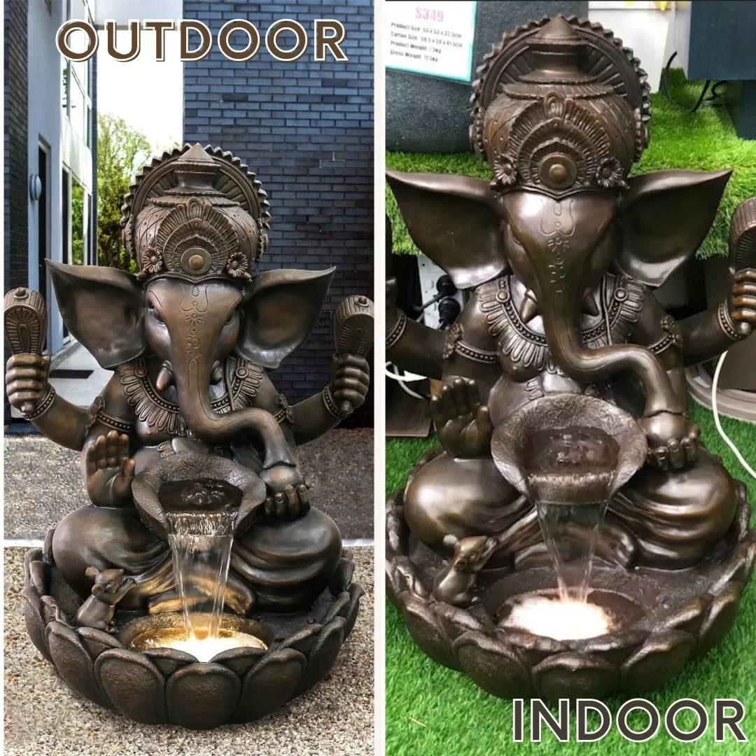 Ganesha Water Feature With LED Light