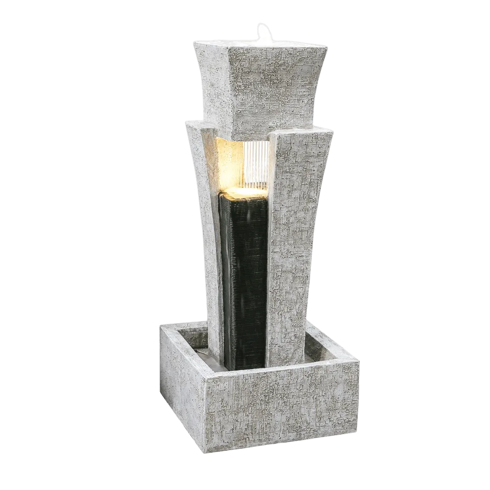 Modern Rain Curtain Water Feature With LED Light