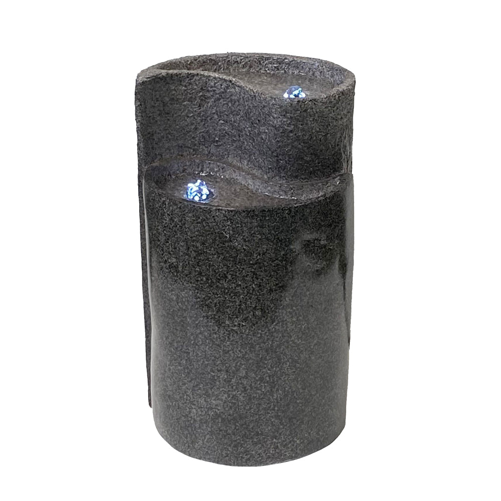 Yin Yang Design Water Feature With LED Lighting