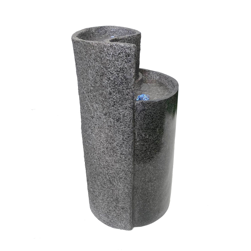 Yin Yang Design Water Feature With LED Lighting