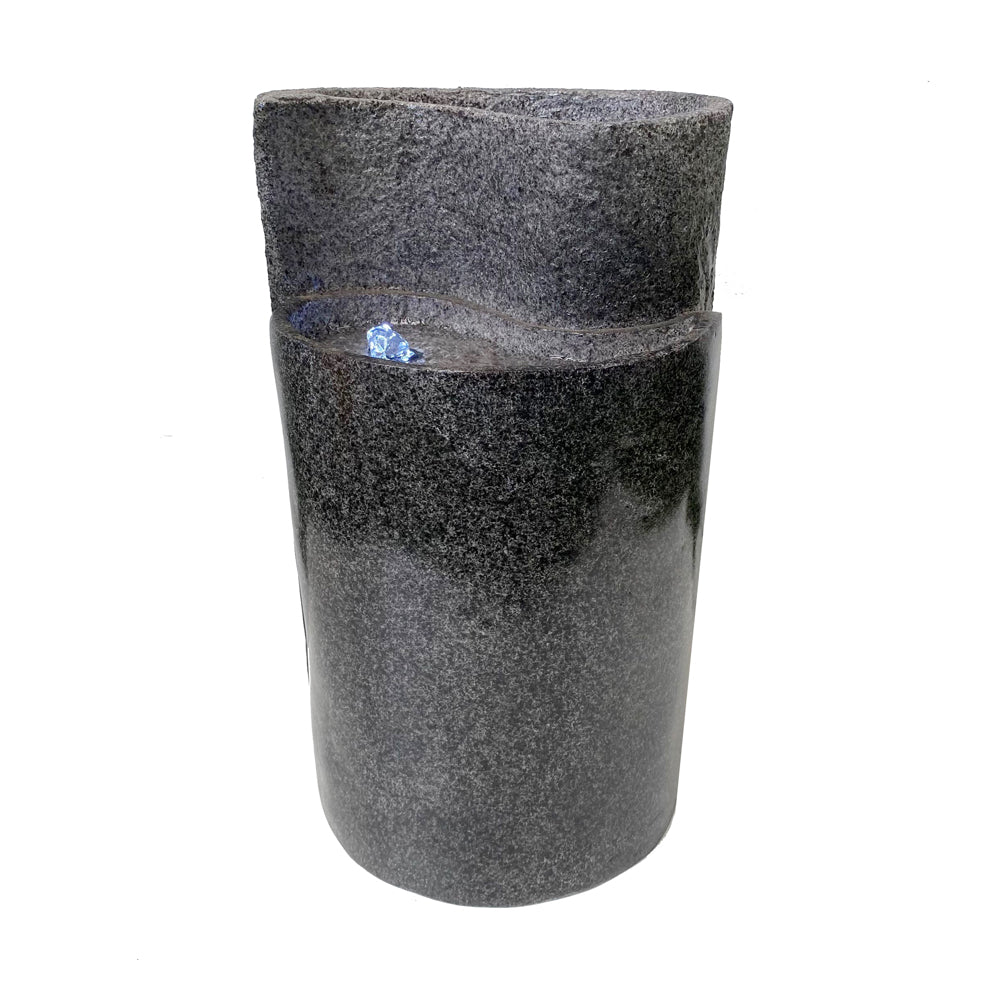 Yin Yang Design Water Feature With LED Lighting